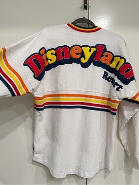 Disneyland White Spirit Jersey with Red, Yellow and Navy Trim